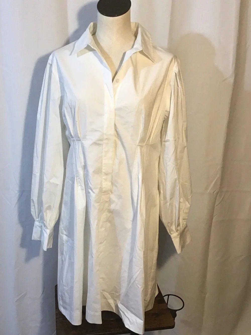 Tuckernuck White Long-Sleeve Shirt Dress - Picture 1 of 4